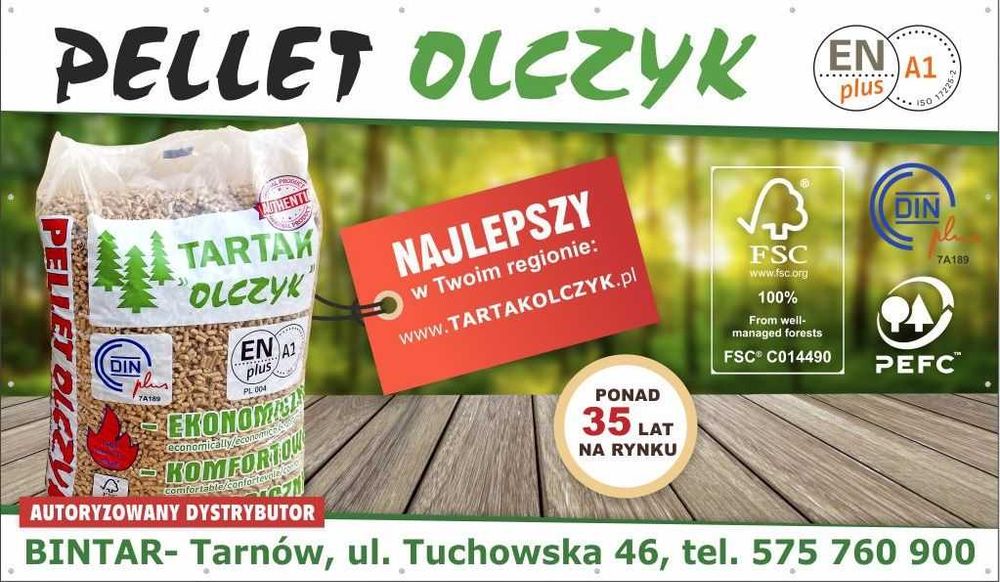 Pellet Olczyk pelet Zakliczyn - EN Plus A1 - Autoryzowany DYSTRYBUTOR