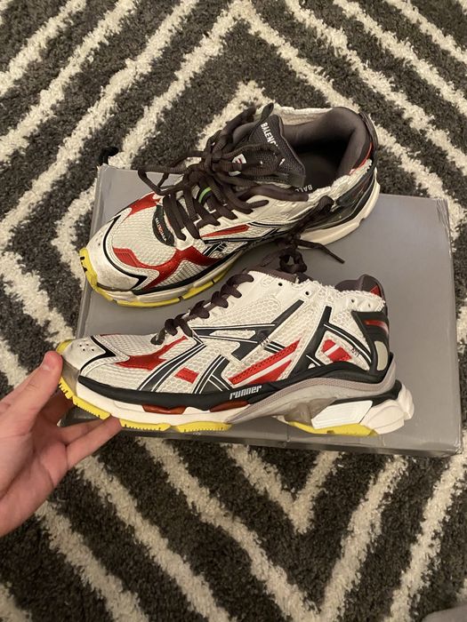 Balenciaga Runner Black White Red Fluo Yellow