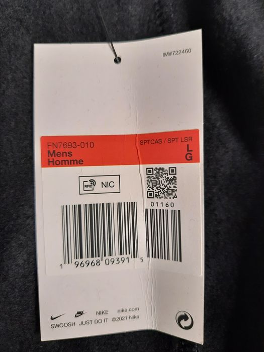 Оригінальні чоловічі штани NIKE M NSW SW AIR CARGO PANT FLC BB FN7693-