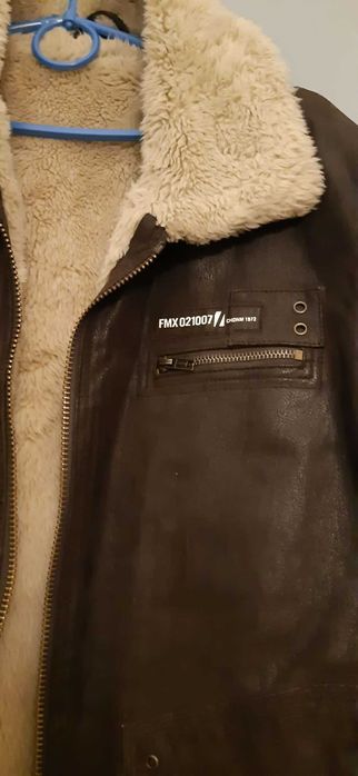 Kurtka zimowa skórzana baaardzo męska :)