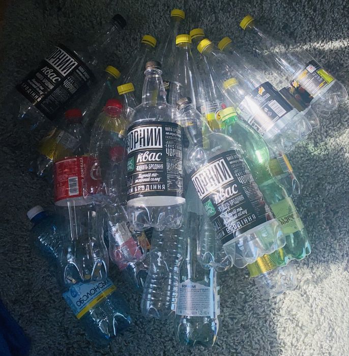 Пластикова пляшка 200 шт Обсяг 0.5, 0.75, 1, 1.25, 1.5, 1.75 л Пластик