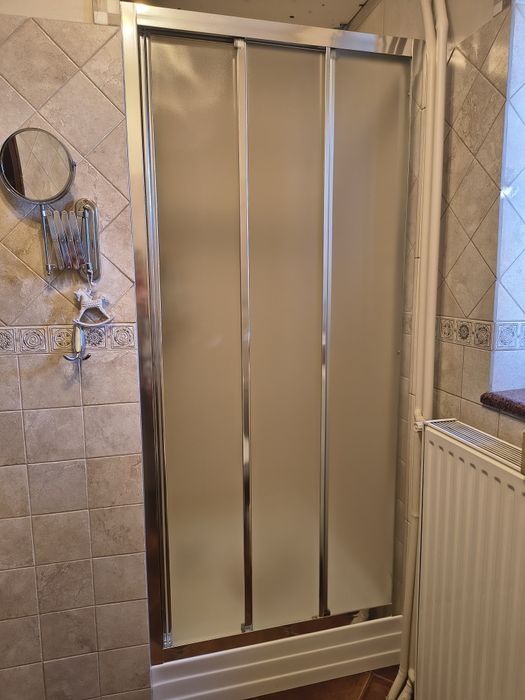 Drzwi prysznicowe przesuwne wnękowe Radaway Treviso DW 90x190 cm chrom