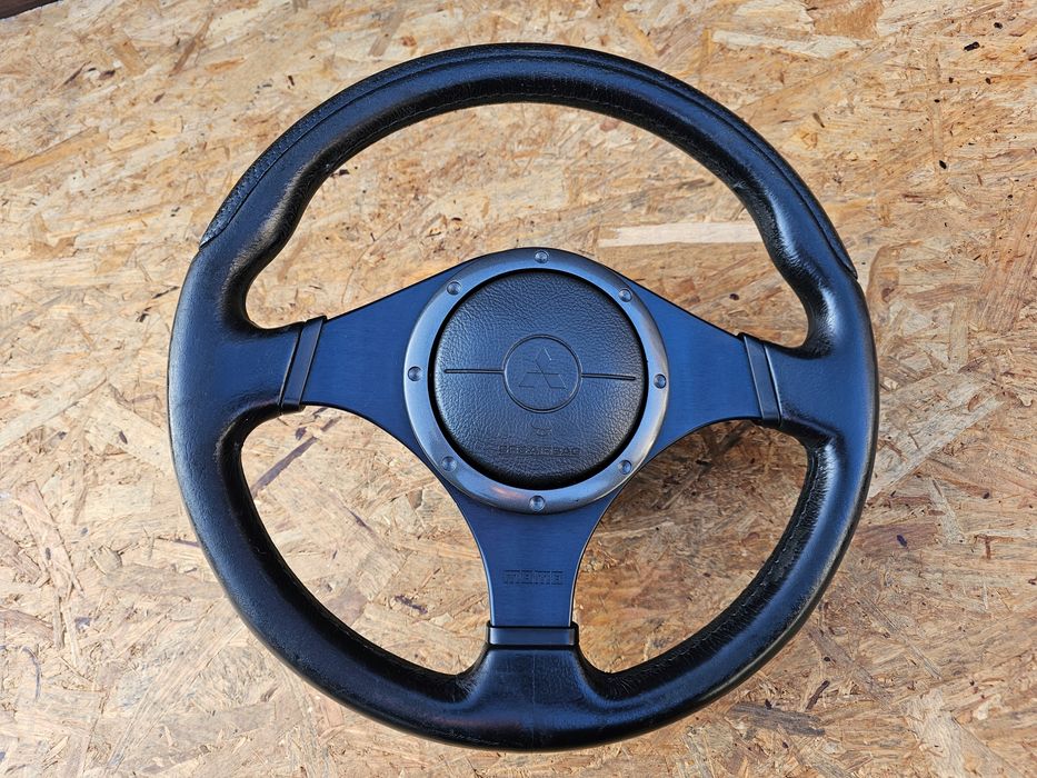 mitsubishi lancer viii kierownica momo ciemna poduszka airbag kompletna