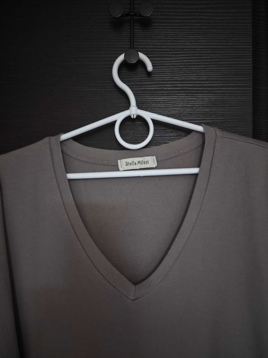 Stella Milani sukienka z łączonych materiałów