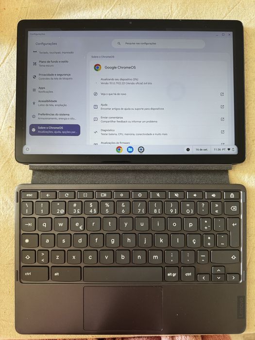 Lenovo Chromebook Duet 2 em 1 + Teclado e Capa