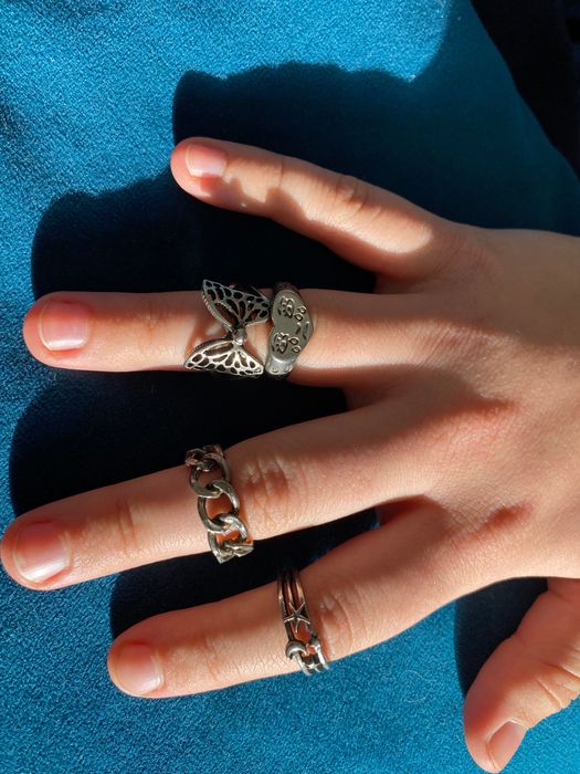 Набір каблучок з нержавіючої сталі