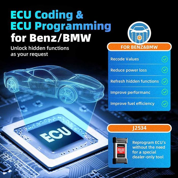 Máq. Diagnóstico Auto Autel MaxiCOM MK908 Pro II Novo modelo