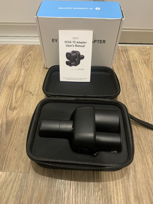 Перехідник адаптер 2в1 CCS2 combo type2 DC+AC+220 Tesla 3 Y S USA