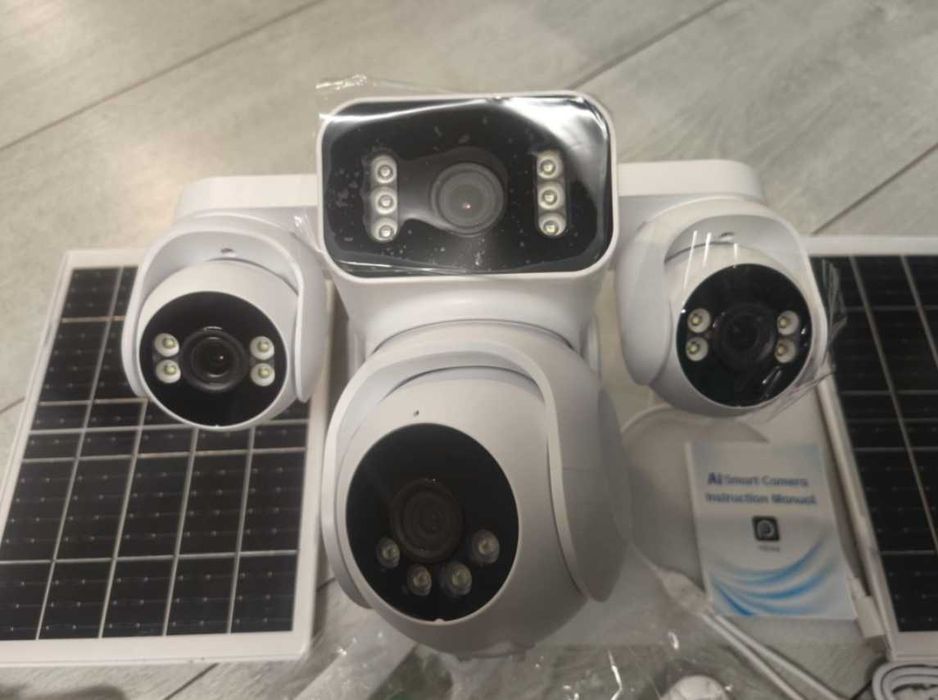 Kamera solarna 4G LTE - 4 obiektywy Full HD