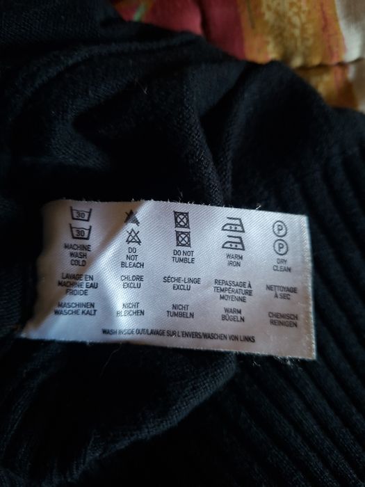 Czarny Sweter z Golfem EDC by Esprit, rozmiar XS