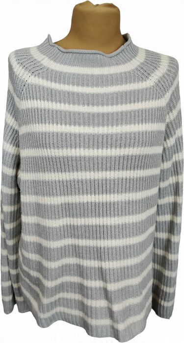 Mango oversizowy sweter w paski rozm m