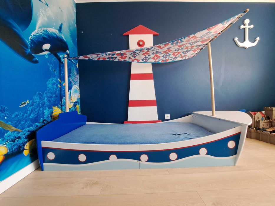 Łóżko dziecięce statek okręt
