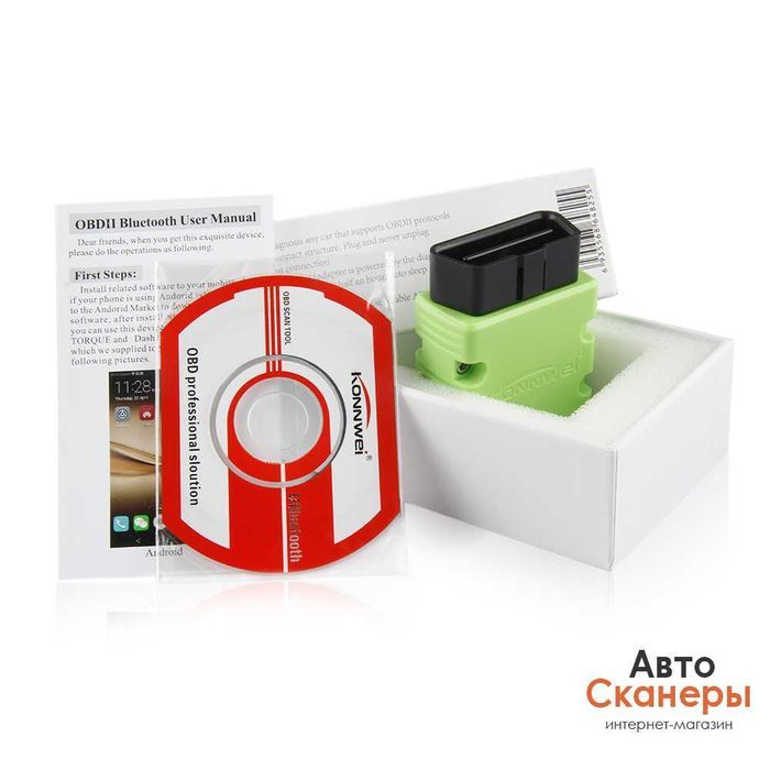 Адаптер ELM 327 KONNWEI KW902 (Bluetooth 3.0)