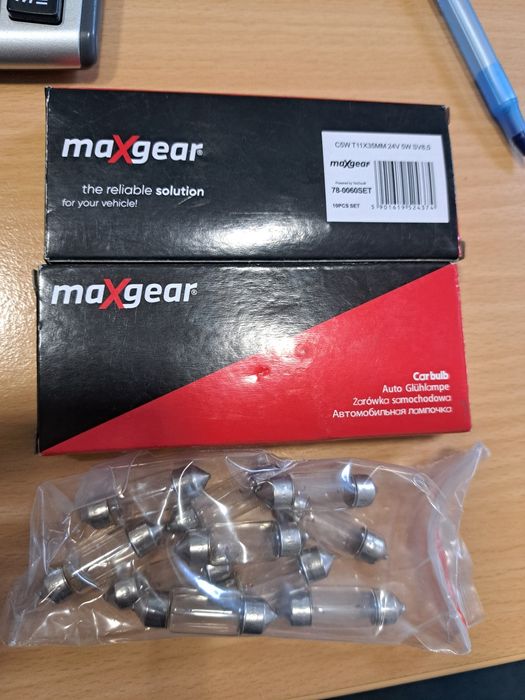 żarówki maxgear c5w t11x35mm 24v 5w