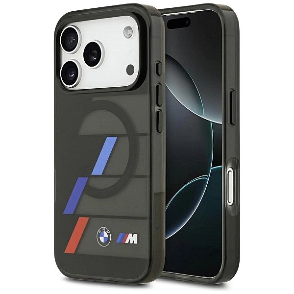 Etui BMW M IML Metal Buttons Tricolor Lines MagSafe na iPhone 17 Pro M