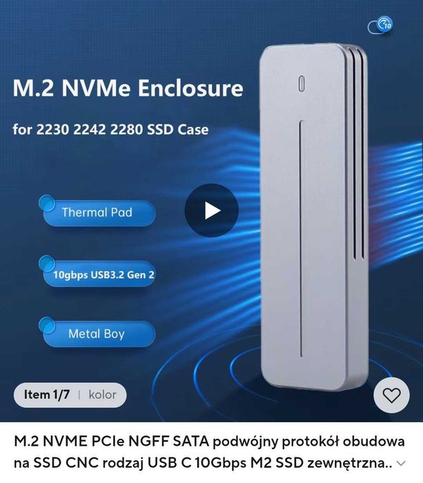 Obudowa dysku SSd
