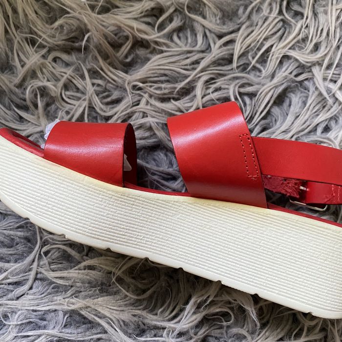 Czerwone damskie buty sandałki Studio Pollini Made in Italy [36]
