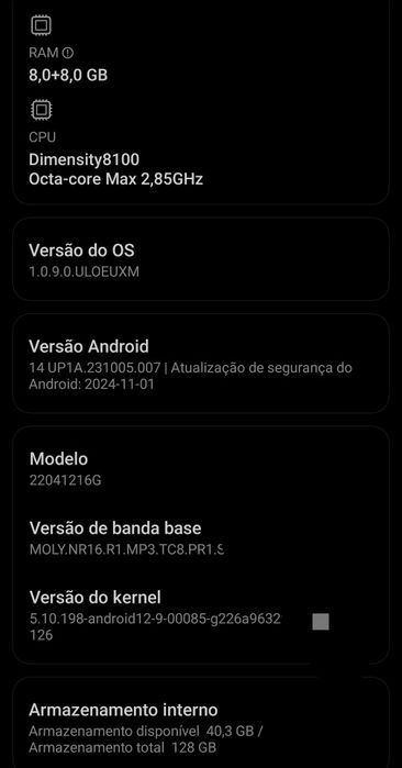 Xiaomi POCO X4 GT 5G, Preto
