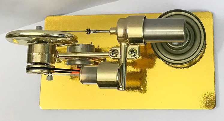 Motor Stirling Mini Modelo ar quente com gerador dínamo eletricidade LED NOVO