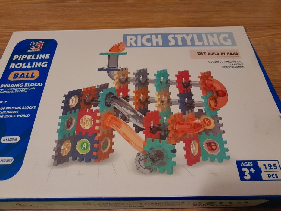 Klocki konstrukcyjne 125 elementów