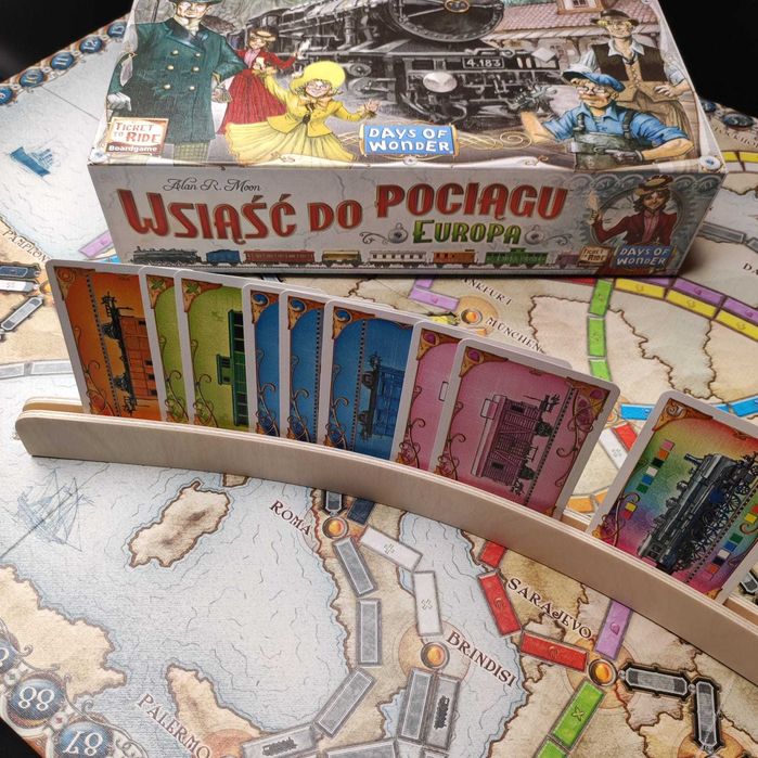 Stojak na karty 4 szt - Terraformacja Marsa, Wsiąść do Pociągu, UNO.