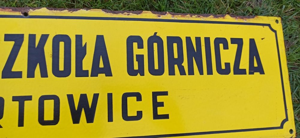 Stare tablice informacyjne emaliowane PRL KOMPLET