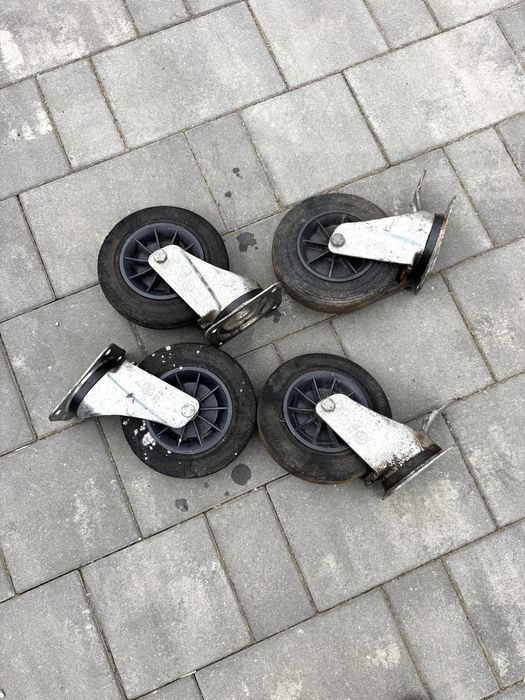 Koła kółko obrotowe 200mm z hamulcem do wózka regału kosza