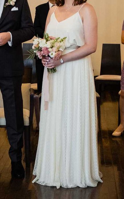 Spódnica ślubna koronkowa boho, ivory, Mimetik