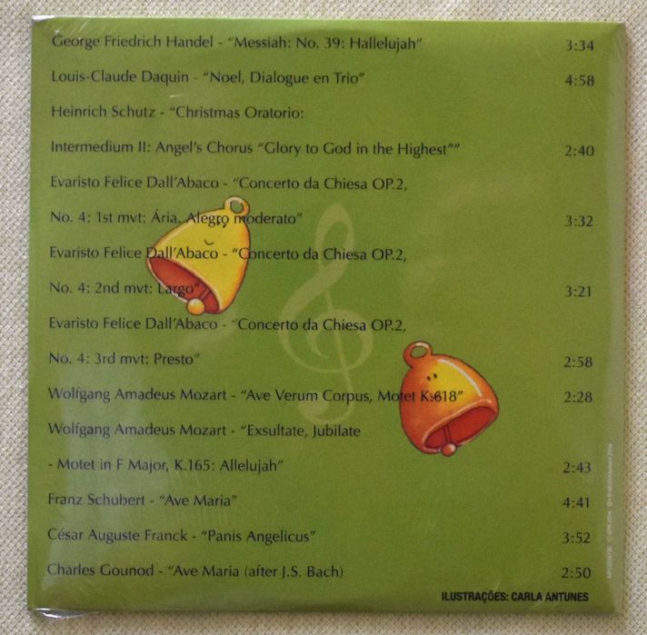 CD "Clássicos para Crianças" - Mozart, Handel, Dall'Abaco, etc. (novo)