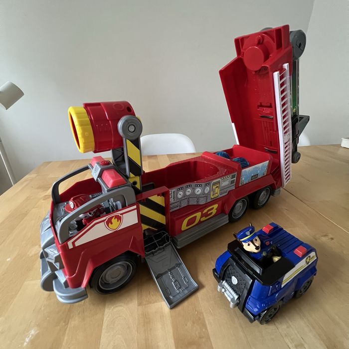 Carro dos bombeiros + carro policia - Patrulha pata