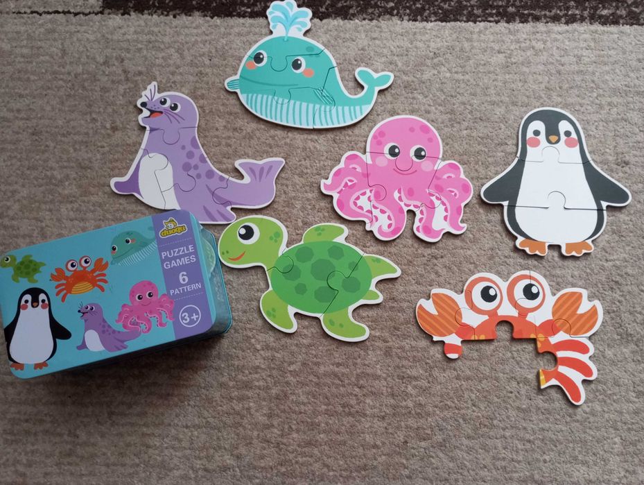 Пазли в металевій коробці для найменших