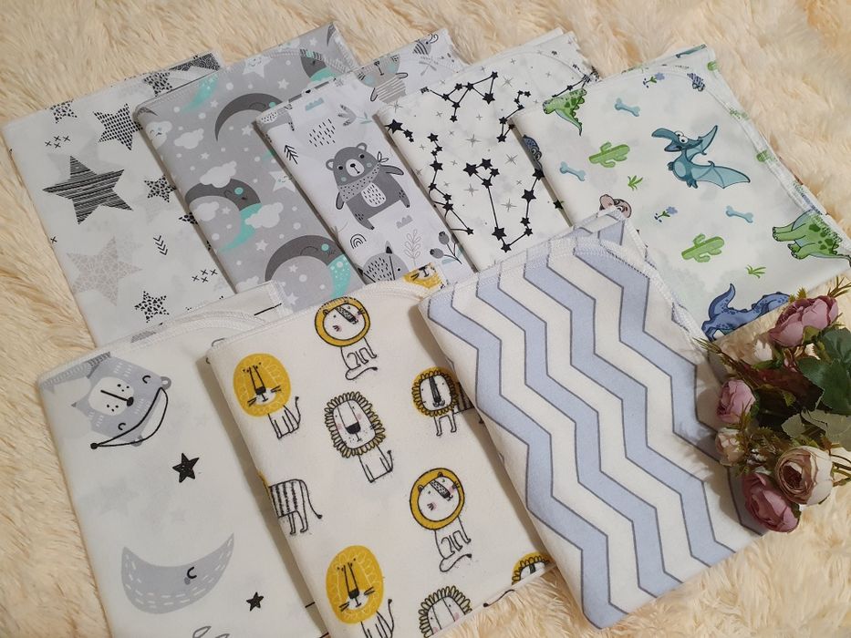 Хлопковые пеленки, муслиновые, фланель