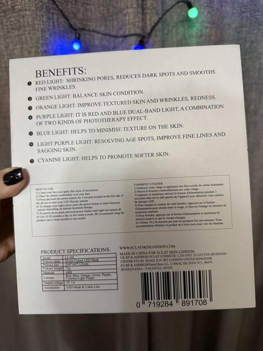 Eclat Skin Led Mask London