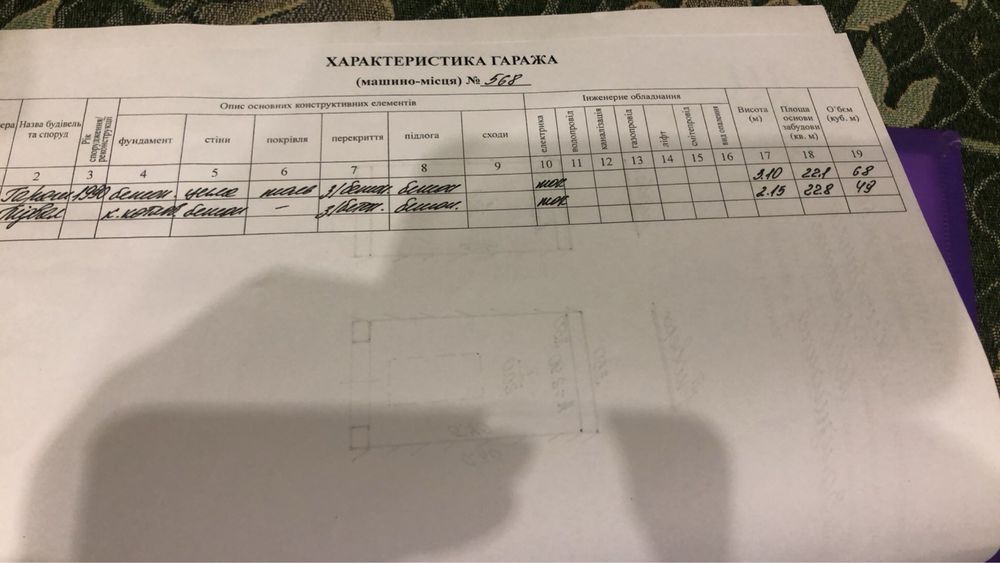 Продаж гаражу по вул. Рудненська(Левандівк . Кооператив ʼБілогорськийʼ