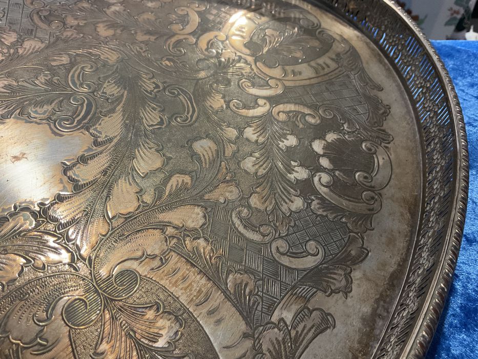 Grande bandeja casquinha inglesa com 45x28 cm .anúncios abaixo