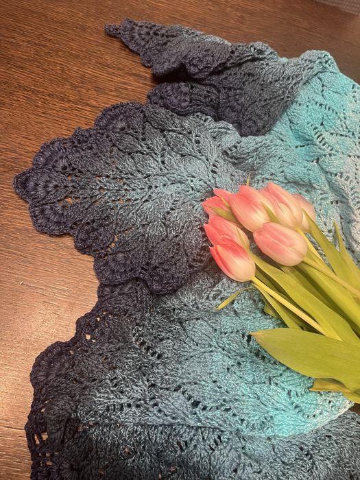 Rezerwacja Chusta ręcznie robiona na szydełku handmade