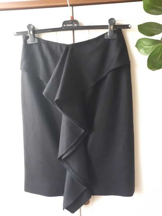 Elegancka, czarna spódnica  Angel Schlesser, 38/40, wełna, kaszmir