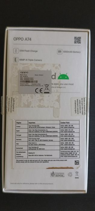 Telemóvel OPPO A74 como novo