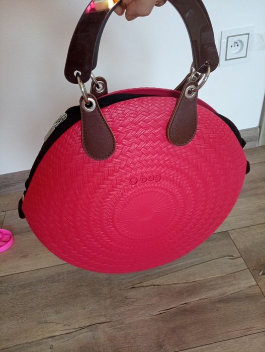 O bag twist czerwona stan jak nowy