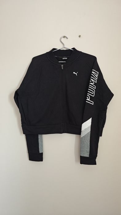 Dres Puma czarny bluza i spodnie