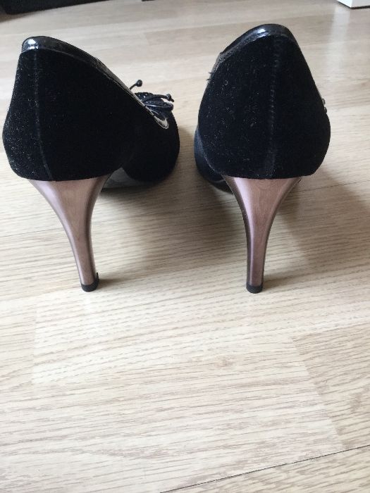 Replay - Sapatos Pretos veludo com brilhantes, n. 38 - Novos!