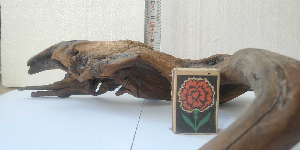 Коряга Мопані (Залізне дерево) 33х23 см  для акваріума та тераріуму для  риб, змій або рептилій