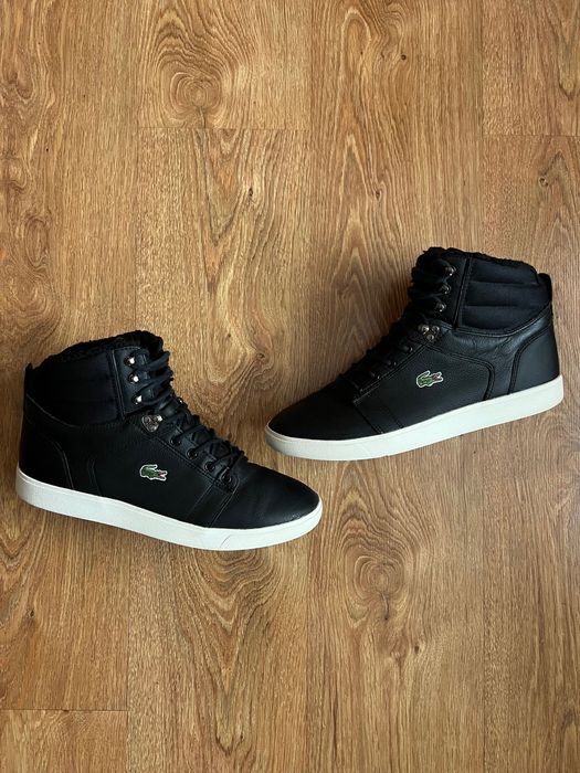 Ботинки Lacoste Orelle Put На МЕХУ кожанные на зиму зимние черевики