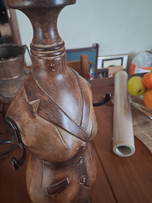 Suporte madeira bijuteria