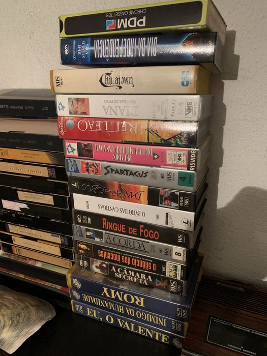 Lote VHS Coleção de filmes VHS 54un