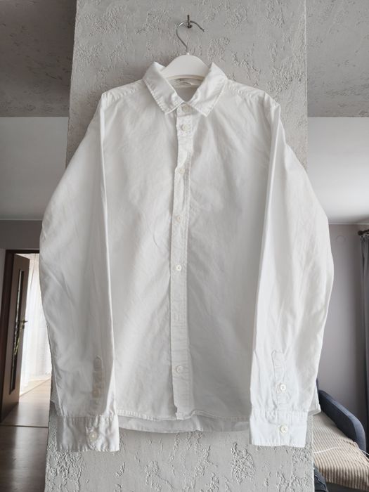 Chłopięca, bawełniana koszula z długimi rękawami rozm 140. H&M.