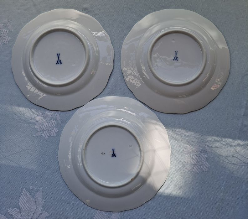 Тріо, пара  і тарілки Meissen