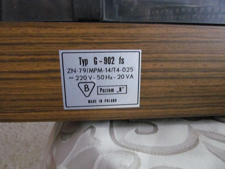 Radio Amator 2 stereo z kolumnami i gramofonem Emanuel G-902 fs - kpl.