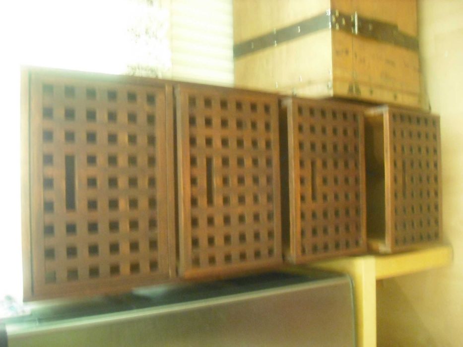 Meble łazienkowe ciemny dąb