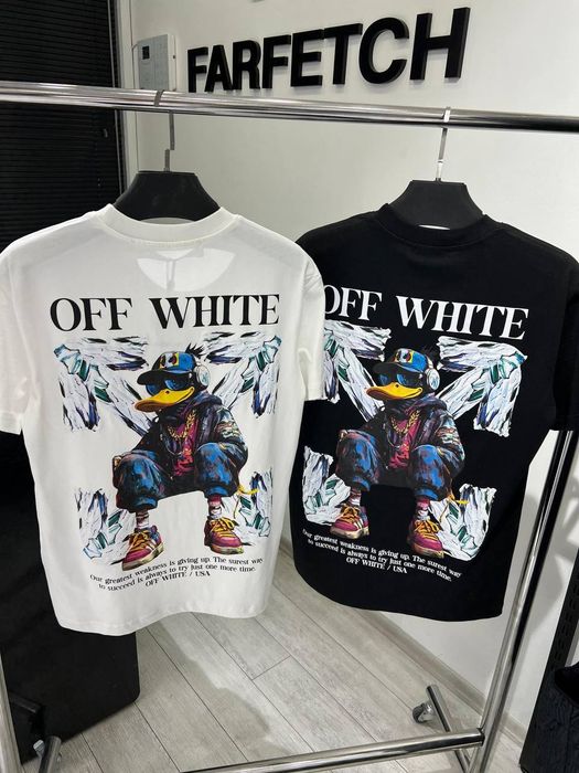 Nowa męska koszulka Off White biala s